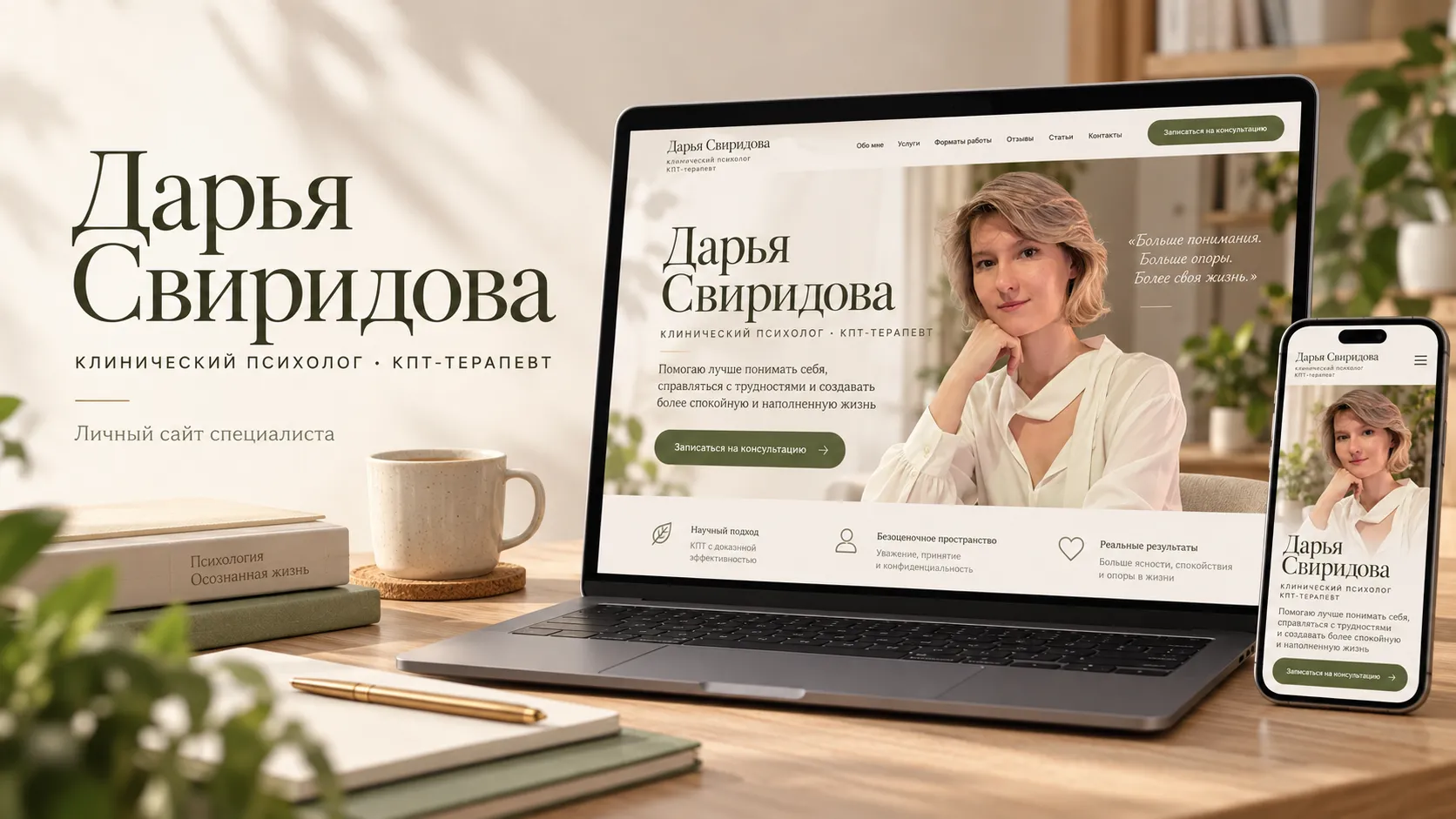 Личный сайт клинического психолога Дарьи Свиридовой