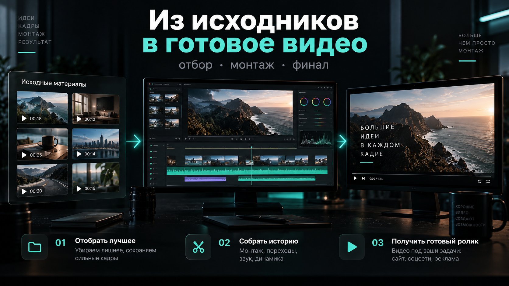 Из исходников в готовое видео