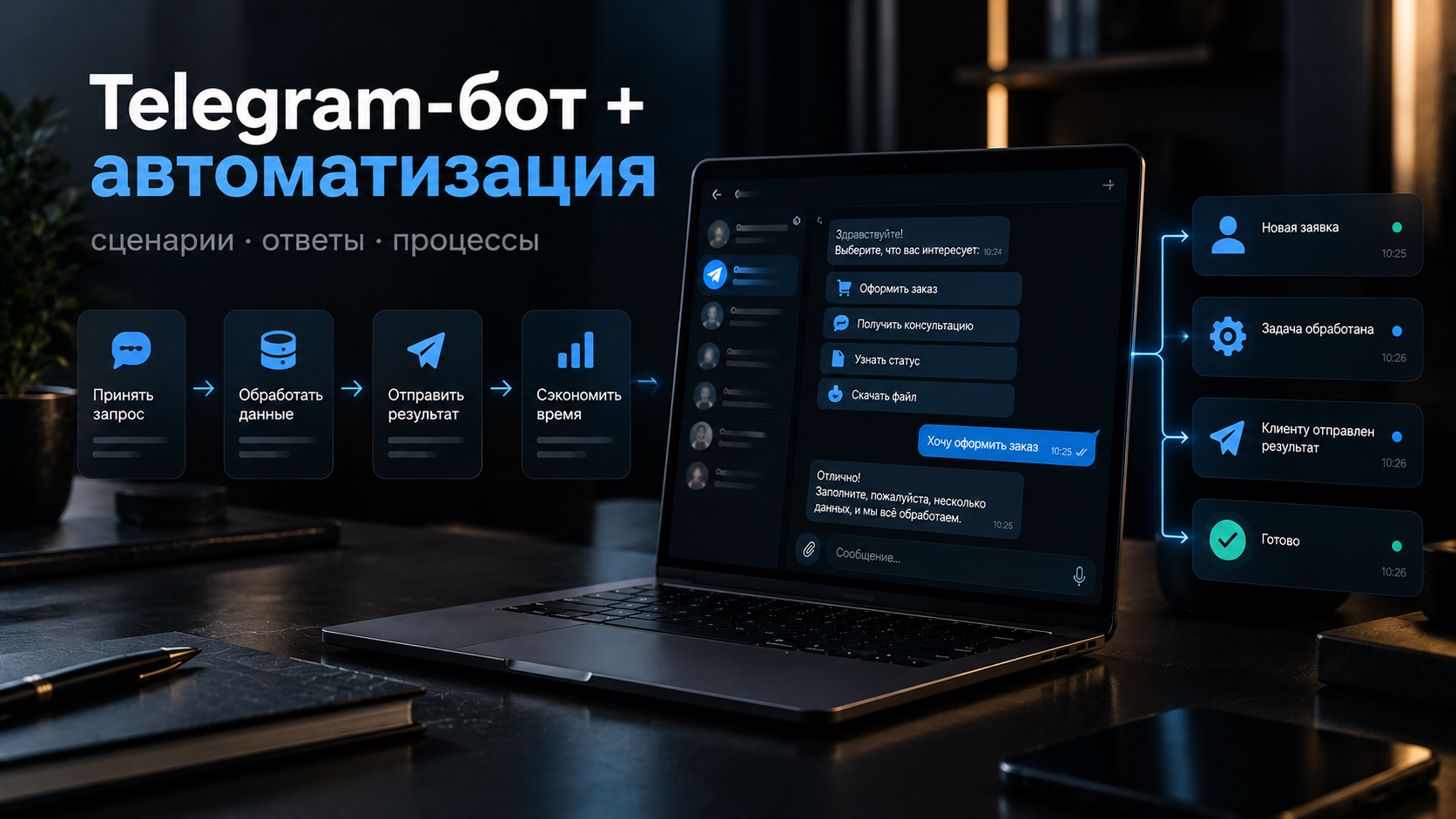 Автоматизация через Telegram-бота