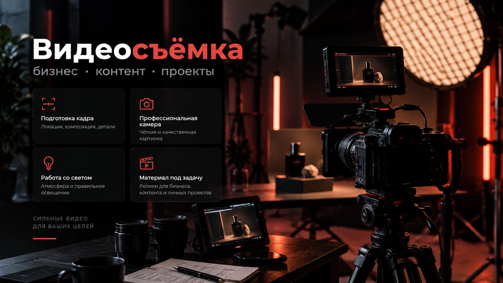 Видеосъёмка для бизнеса и проектов